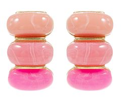 Stacked Gemstone Studs
