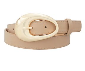 Puffy Oval Buckle Belt