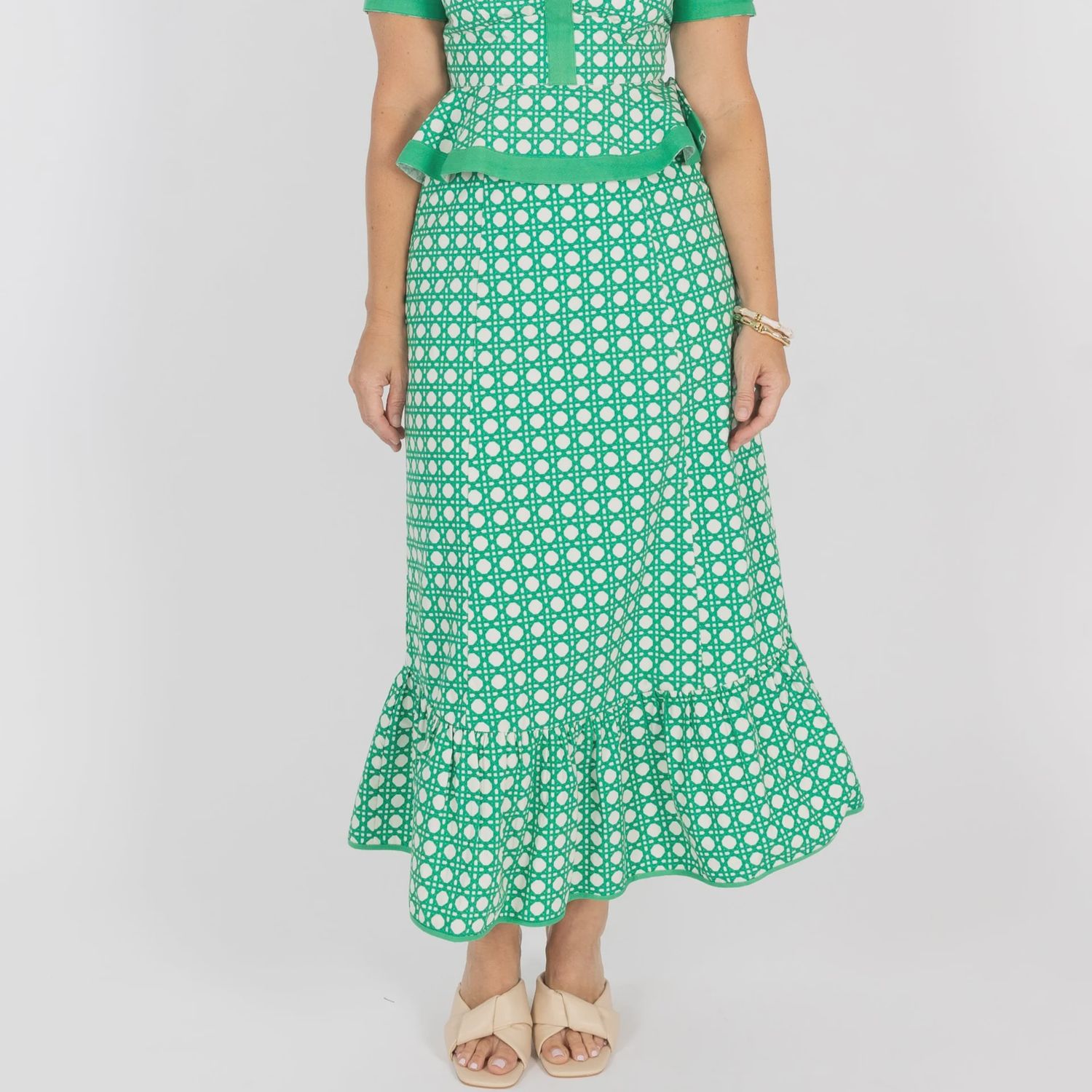 Addie Skirt, COLOR: Green Cane, Size: XS