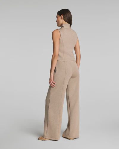 Shawl Collar Half Zip Jumpsuit