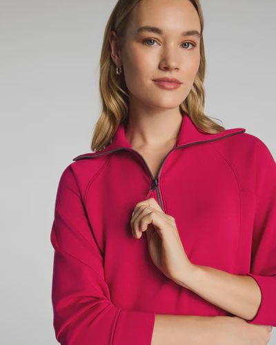 Airessentials Half Zip, COLOR: Fuchsia, Size: XS