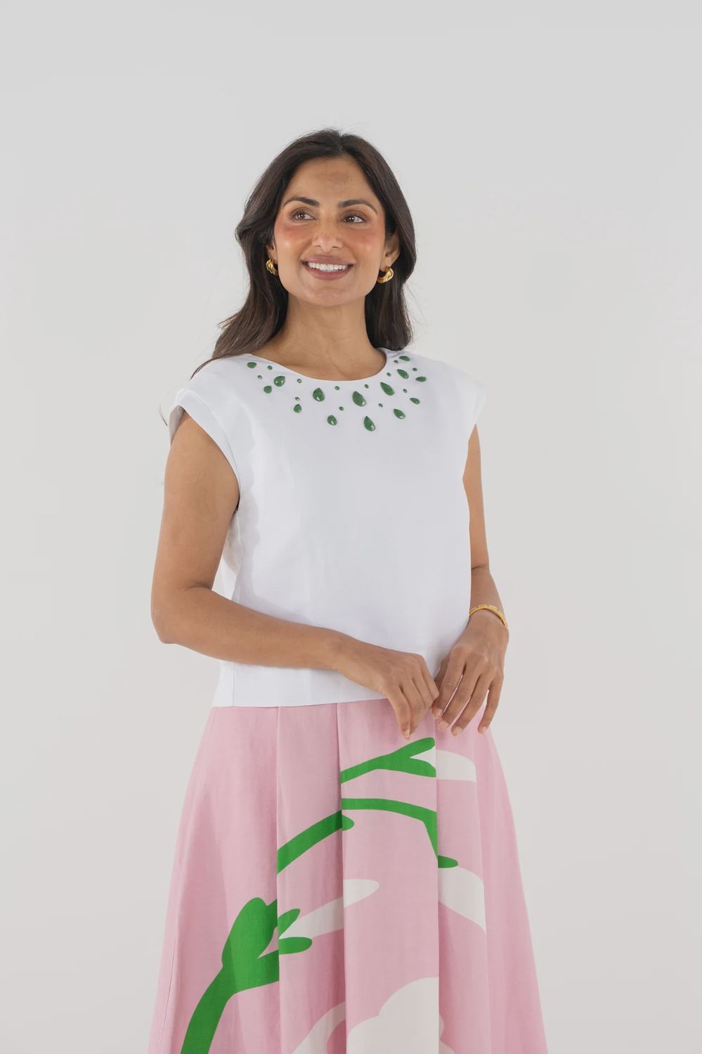 Hatti Top, COLOR: Lucent White, Size: XS