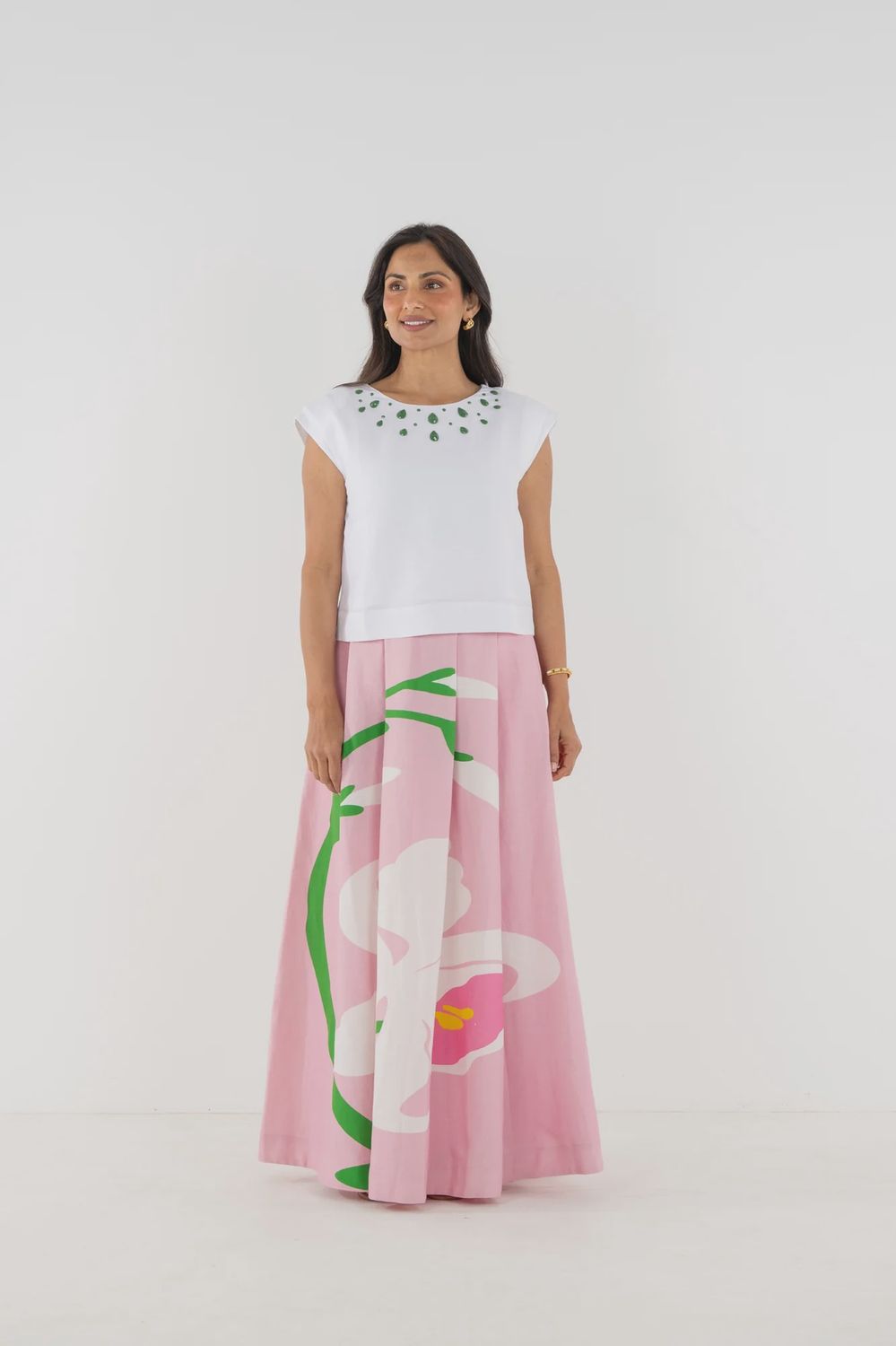 Blush Flora Milly Skirt