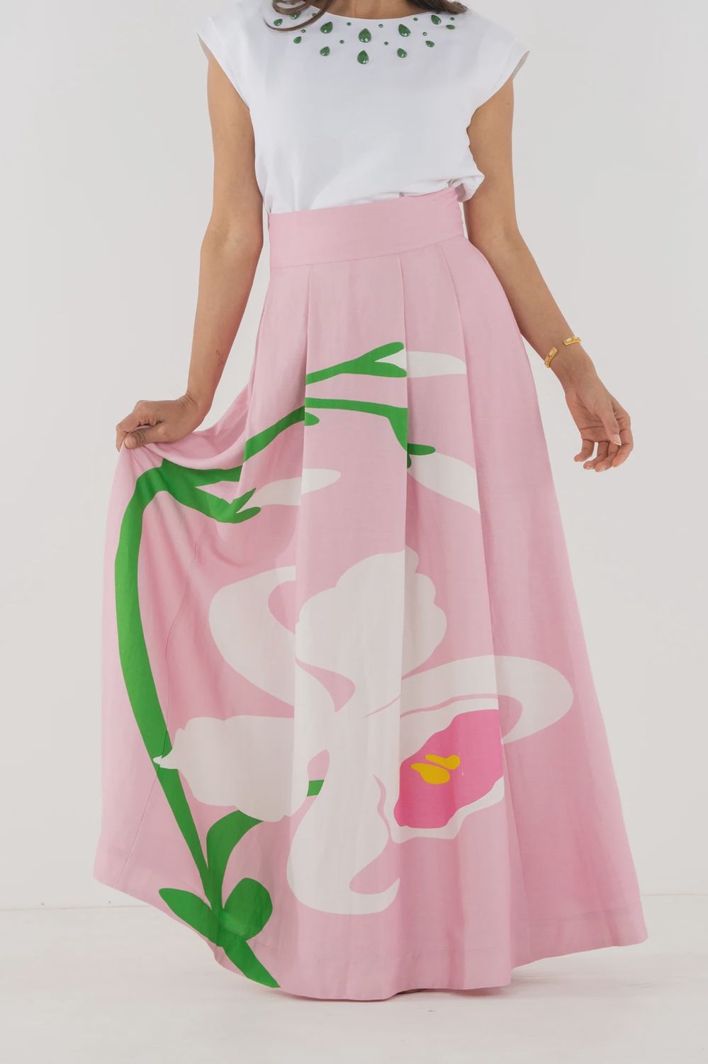 Blush Flora Milly Skirt