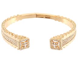 Squared Pave Cuff Bracelet