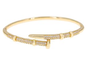 Pave Nail Shape Bracelet