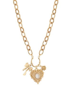 Heart Horseshoe Charm Necklace