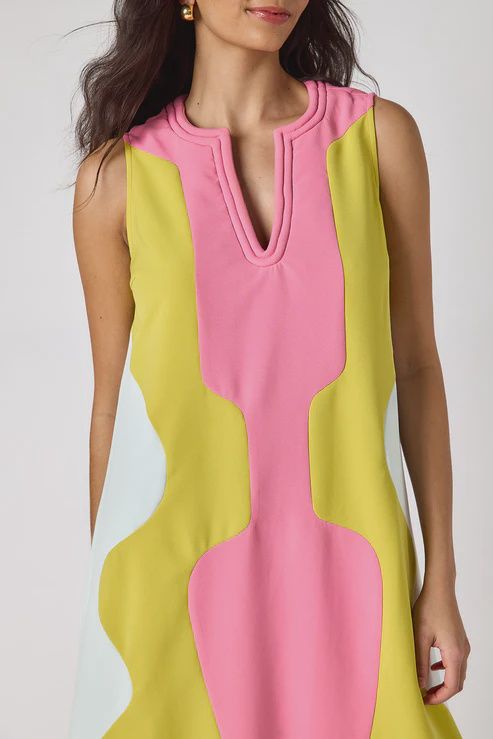 Schaeffer Dress, COLOR: Garden Colorblock, Size: XS
