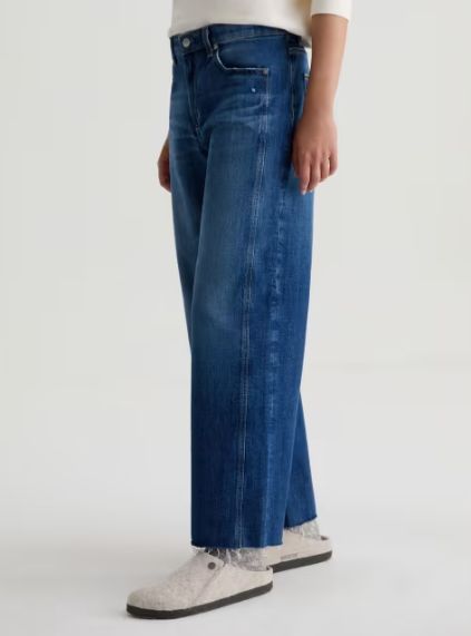 Saige Wide Leg Crop - Watermist