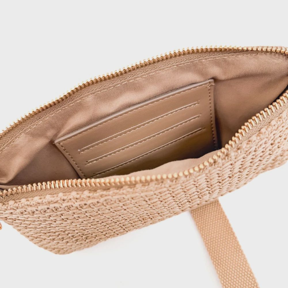 Rome Raffia Wristlet