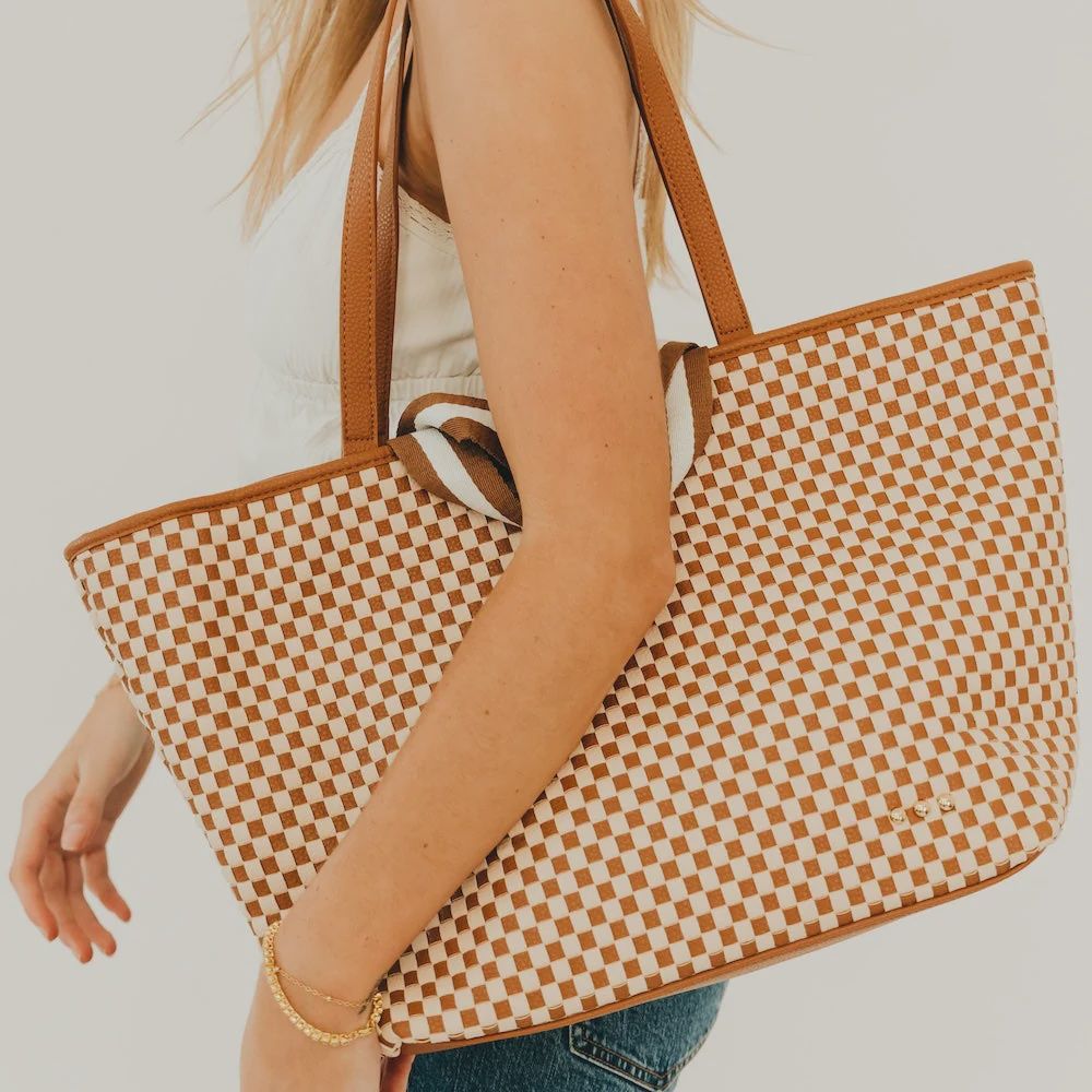 Woven Tiffany Tote Bag