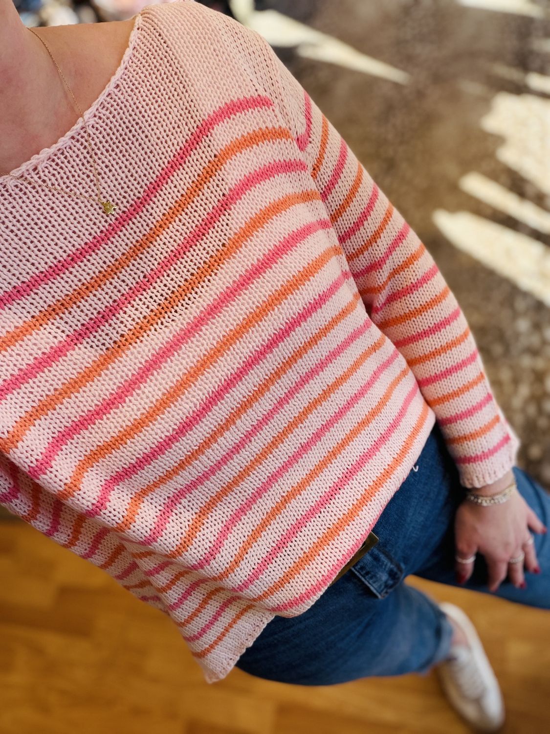 Pacific Striped Crewneck