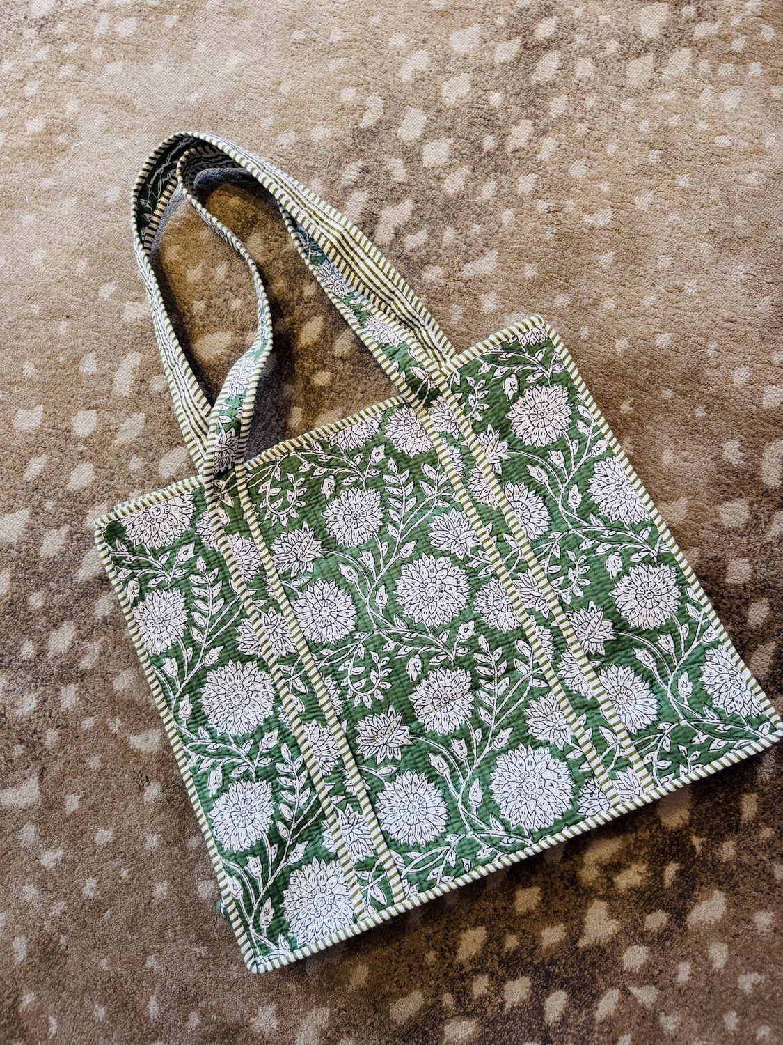 Large Quilted Tote Bag