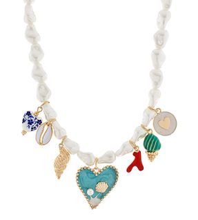 Golden Tide Charm Necklace
