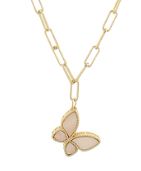 Butterfly Paper Clip Necklacce