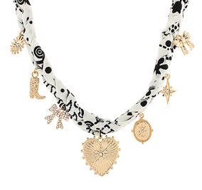 Western Bandana Charm Necklace