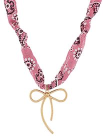 Bandana Bow Charm Necklace