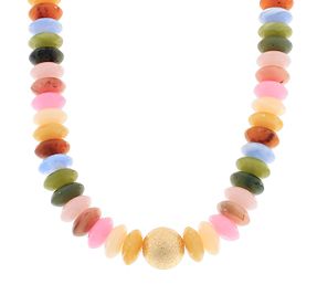 Gemstone &amp; Gold Necklace