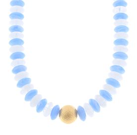 Gemstone &amp; Gold Necklace