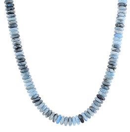 Mini Disc Marble Necklace, COLOR: Blue