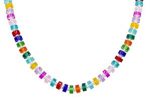 Flat Disc Beaded Necklace