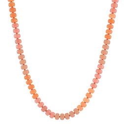Marbled Beaded Necklace, COLOR: Coral &amp; Pink