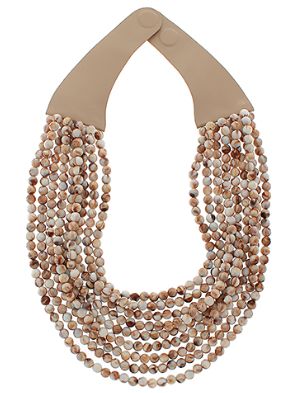 Thin Beaded Strands Magnetic Necklace