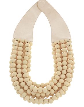 Wood Ball Magnetic Necklace