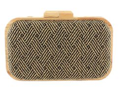Wood &amp; Textile Clutch