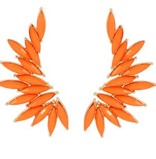 Jeweled Wing Earrings