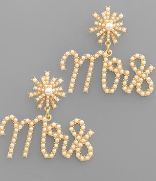 MRS. Pearl Earrings