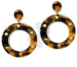 Tortoise Earrings, COLOR: Circle