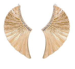 Textured Wing Earring