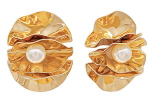 Flower Petal Pearl Earring