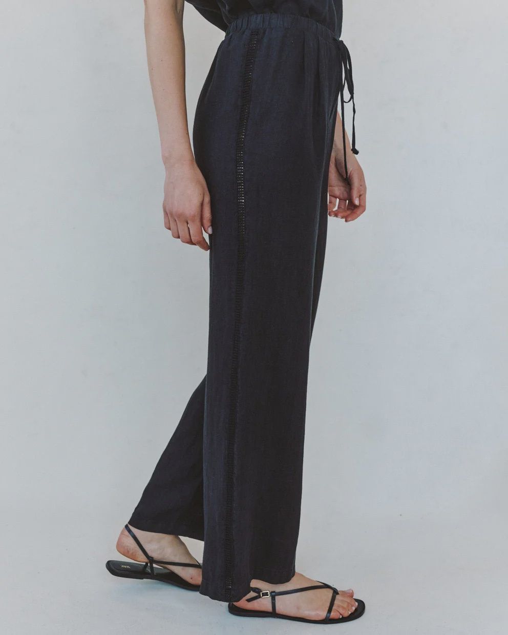 Beach Pant With Lattice Stripe