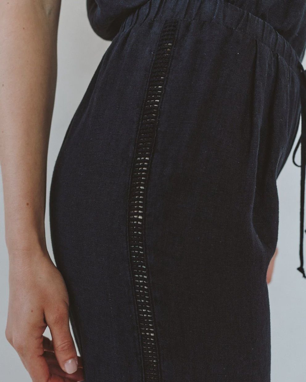 Beach Pant With Lattice Stripe