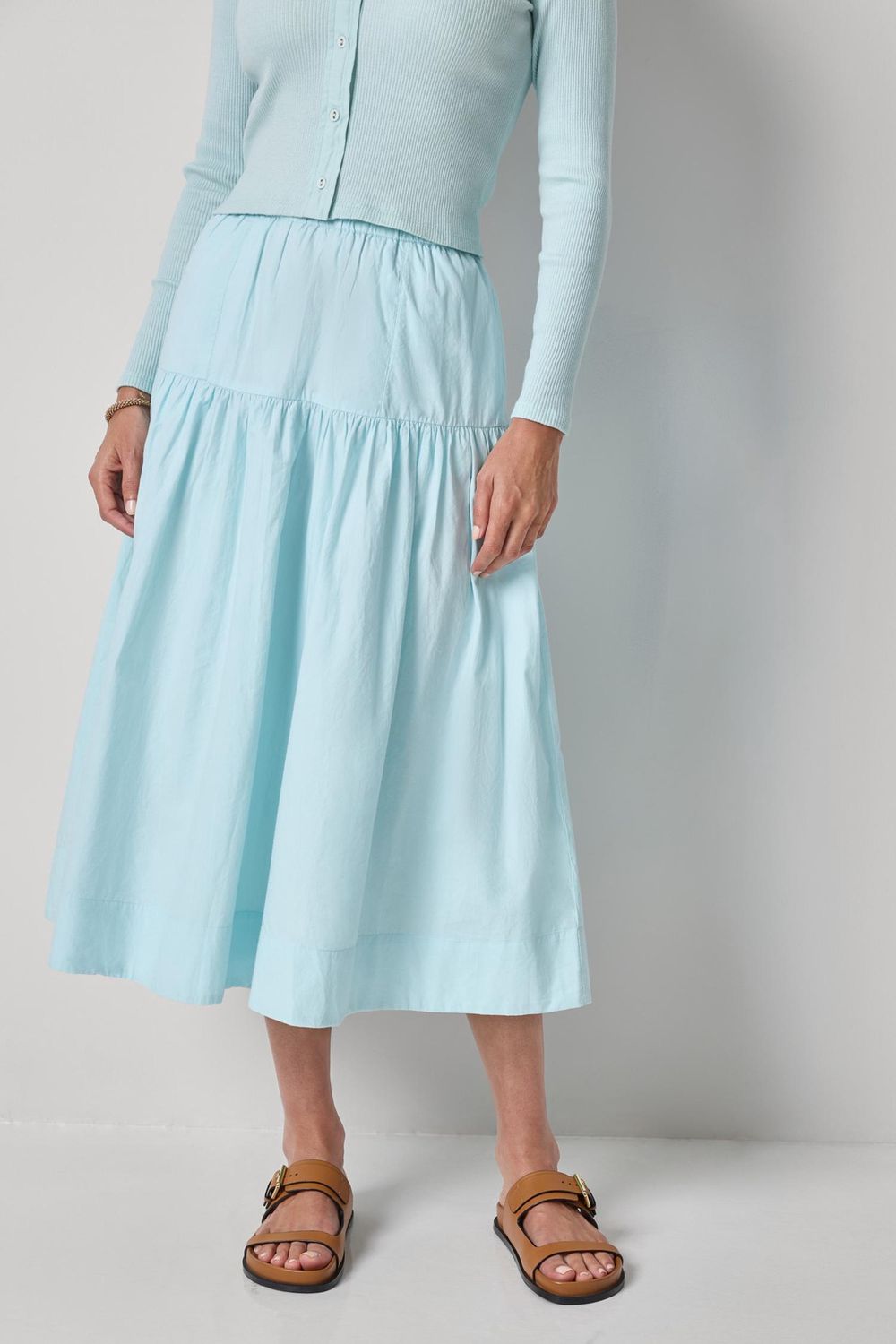 Poplin Yoke Skirt