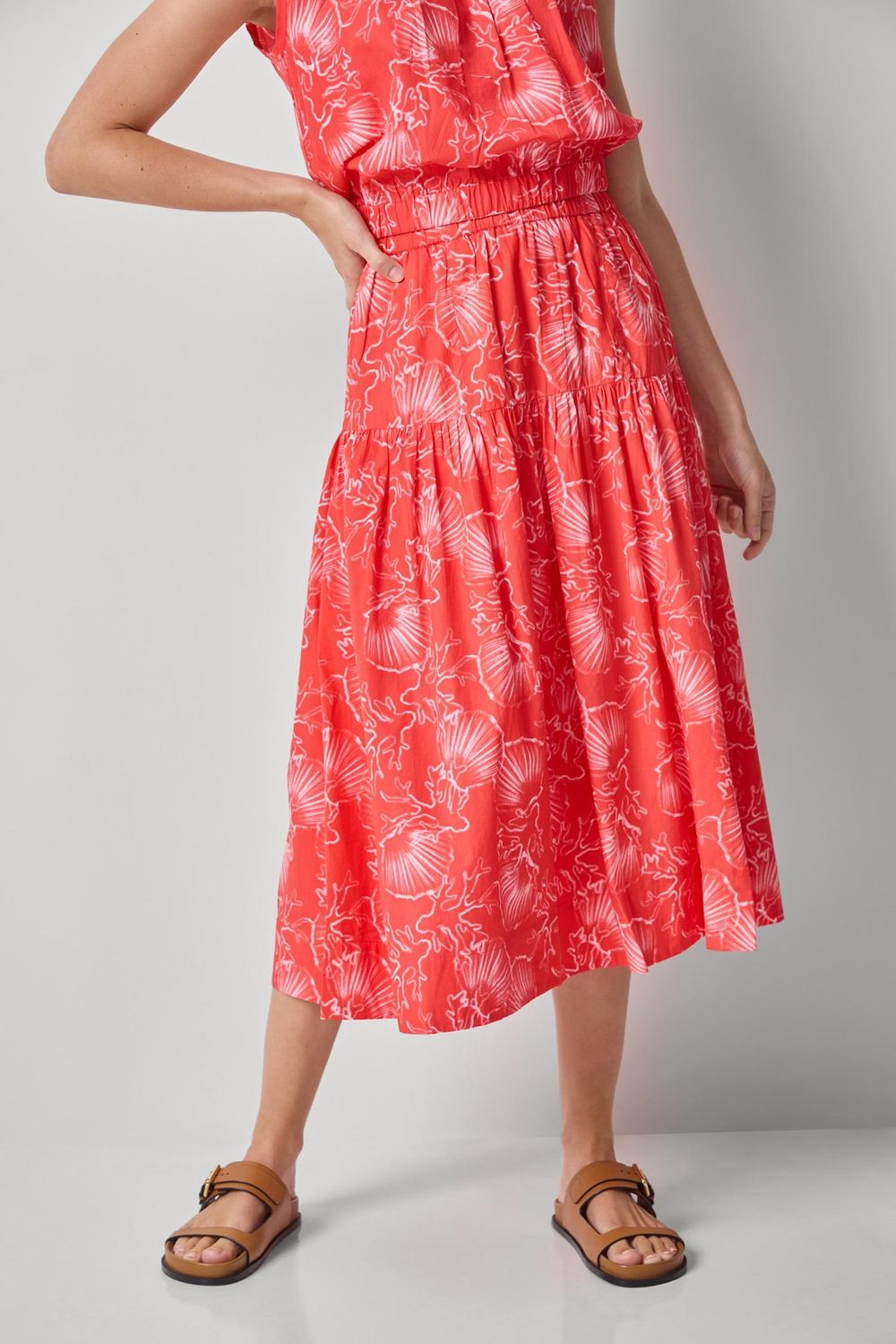 Poplin Yoke Skirt