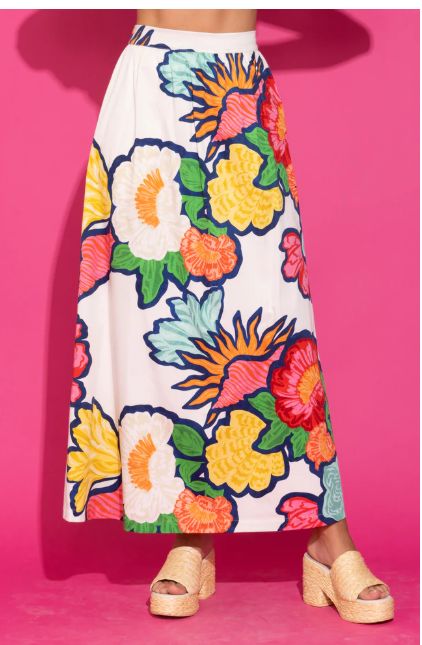 DAPHNE SKIRT, COLOR: CLOUD BOUQUET, Size: XS