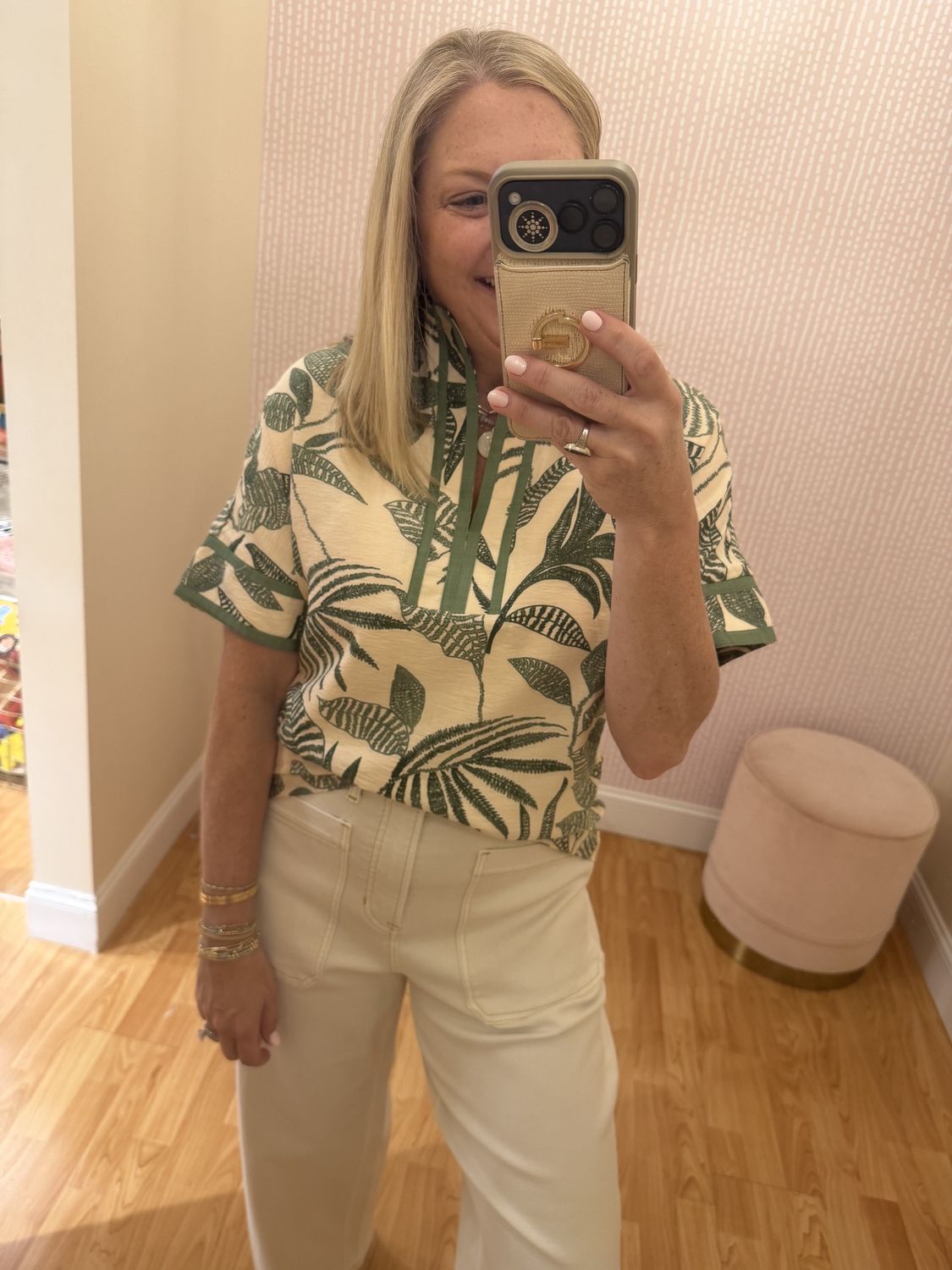 Stand Collar Trim Top