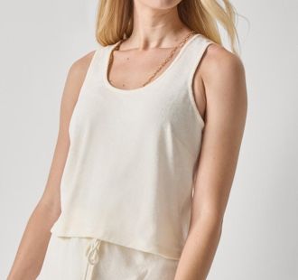 Terry Tank, COLOR: Rope, Size: S