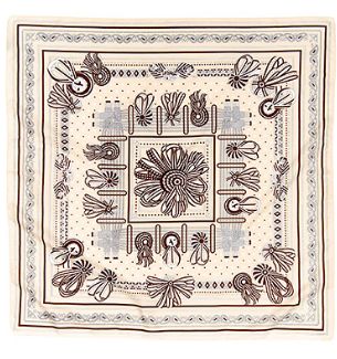 Multi Printed Silky Twill Scarf