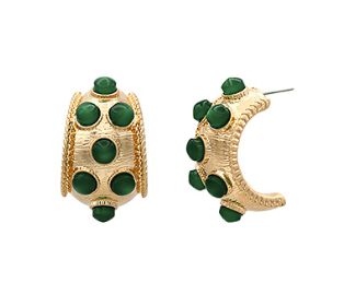 Dotted Antique Bold Hoops