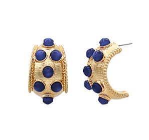 Dotted Antique Bold Hoops