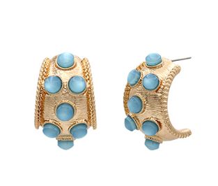 Dotted Antique Bold Hoops