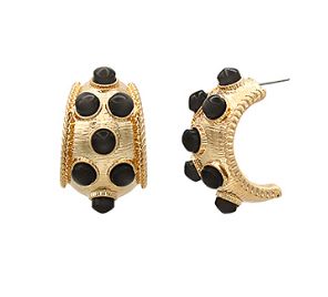 Dotted Antique Bold Hoops