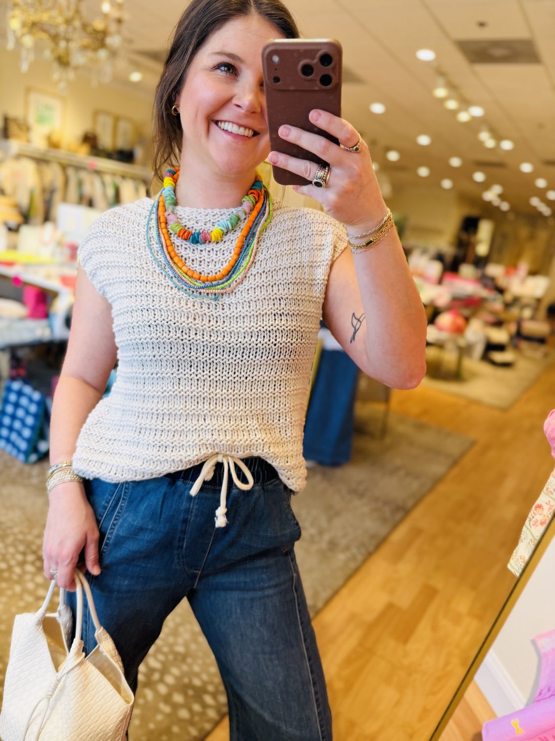 Anna Tee Chunky Top Cotton