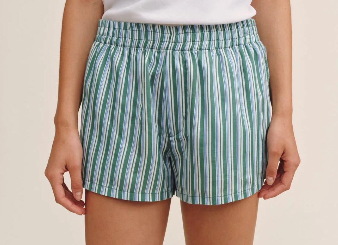 Boxer Short - Emerald Surf Stripe, COLOR: Emerald Surf Stripe, Size: XS