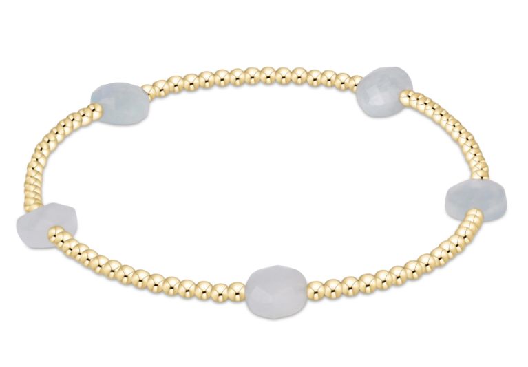 Admire Small Gem 2mm Gold Bracelet