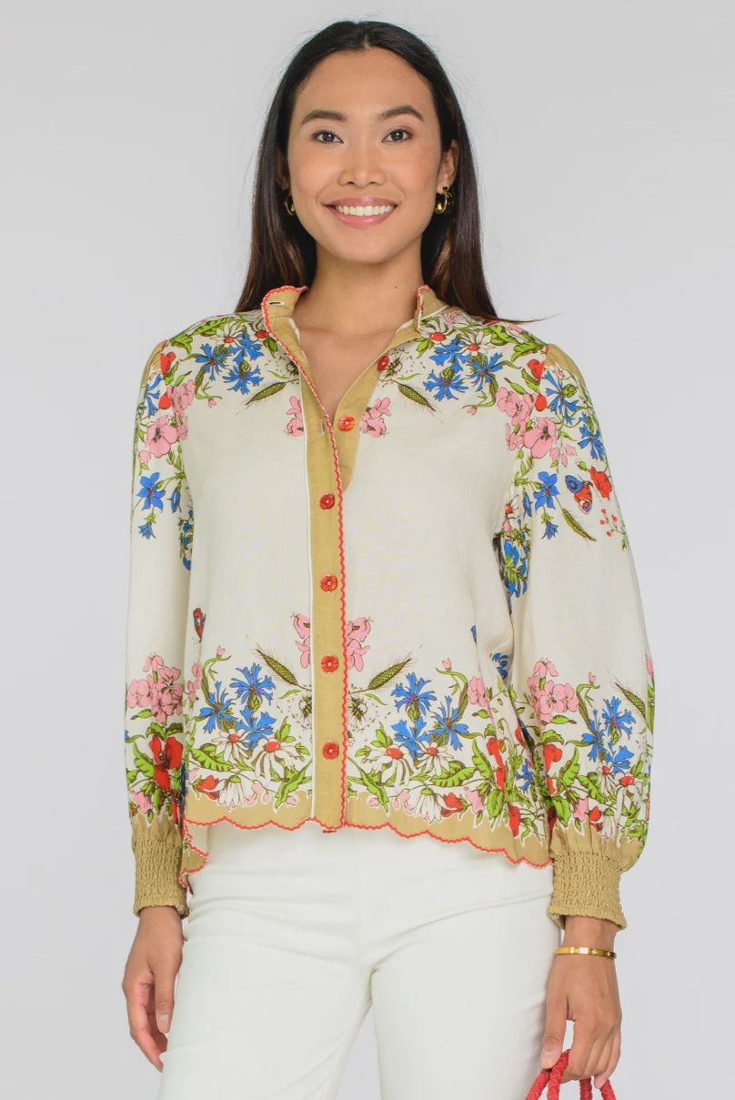 Emily Top - Butterfly Garden, COLOR: Butterfly Garden, Size: XS